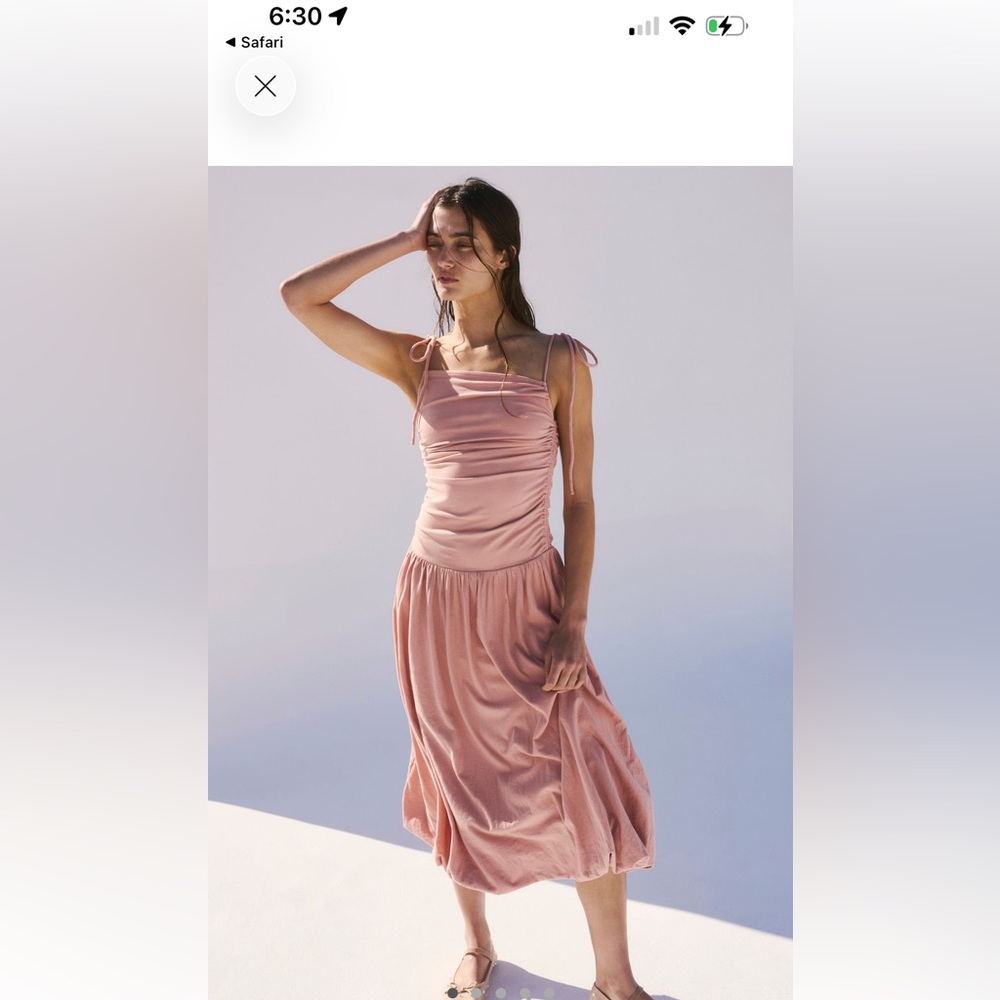 Pink Drop Waist Dress